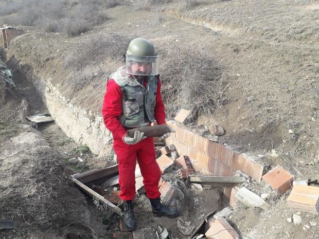 На территории Геранбойского и Газахского районов обнаружены минометные снаряды и гранаты - ФОТО