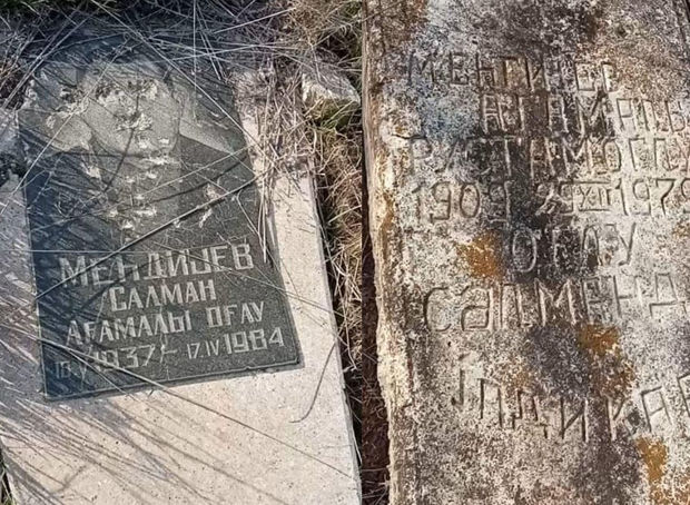 На кладбище в Джебраиле обнаружены оскверненные армянами могилы - ФОТО