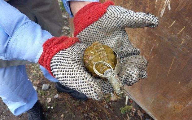 В Гяндже обнаружили ручную гранату - ФОТО
